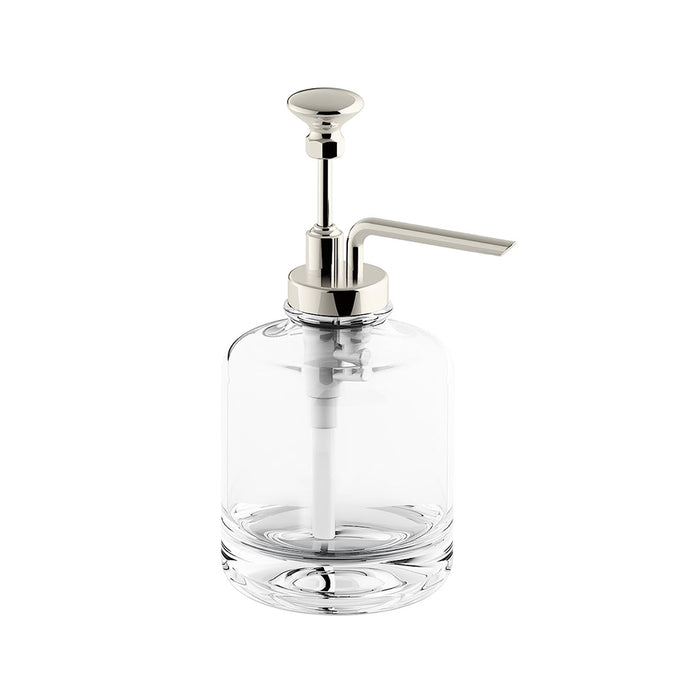 Artifacts Soap Dispenser - Free Standing - 7" Brass/Polished Nickel