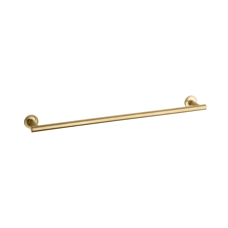 Purist Towel Bar - Wall Mount - 24" Brass/Brushed Brass