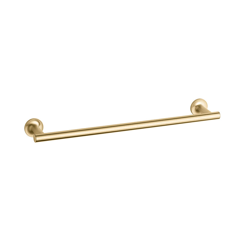Purist Towel Bar - Wall Mount - 18" Brass/Brushed Brass