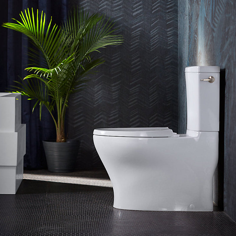 Persuade Curv Elongated Complete Dual Flush Two Piece Toilet - Floor Mount - 15" Porcelain/White