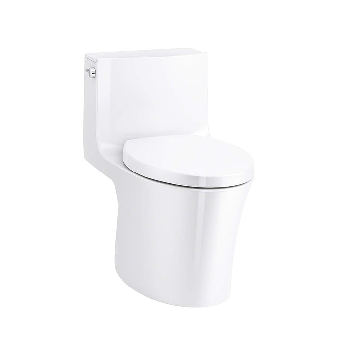 Veil Elongated Complete Dual Flush One Piece Toilet - Floor Mount - 16" Vitreous China/White