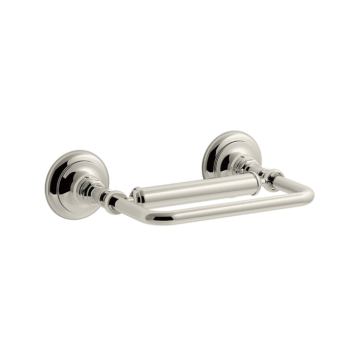 Artifacts Pivoting Toilet Paper Holder - Wall Mount - 7" Brass/Polished Nickel