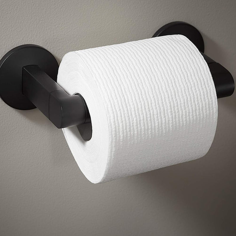 Components Pivoting Toilet Paper Holder - Wall Mount - 4" Brass/Matt Black