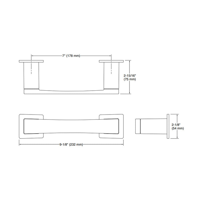 Honesty Pivoting Toilet Paper Holder - Wall Mount - 7" Brass/Brushed Brass