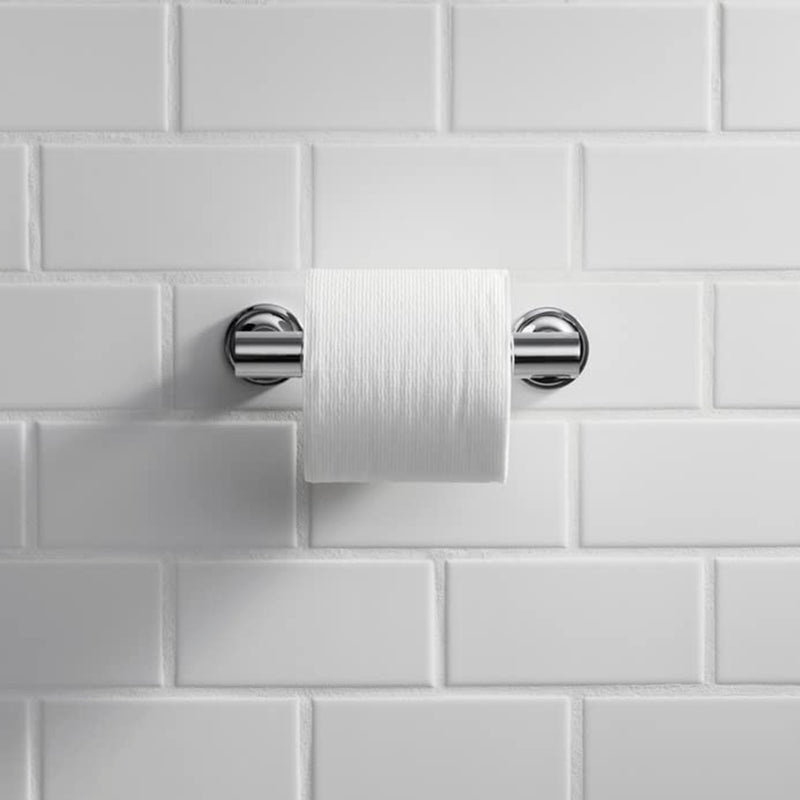 Purist Pivoting Toilet Paper Holder - Wall Mount - 7" Brass/Brushed Brass