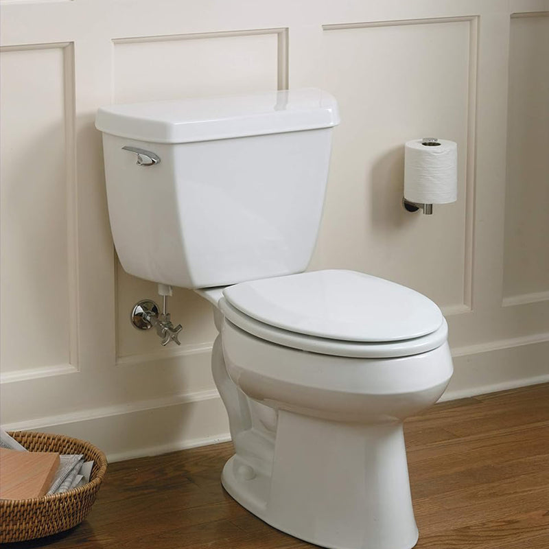 Purist Vertical Toilet Paper Holder - Wall Mount - 7" Brass/Polished Chrome