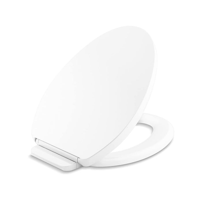 Impro Elongated Toilet Seat And Cover - Toilet Mount - 15" Plastic/White