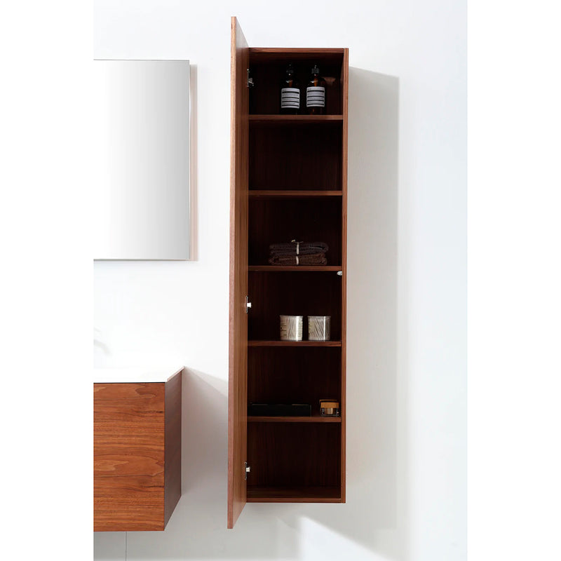 Figure Rectangularr Auxiliary Column - Wall Mount - 13" Wood/Walnut