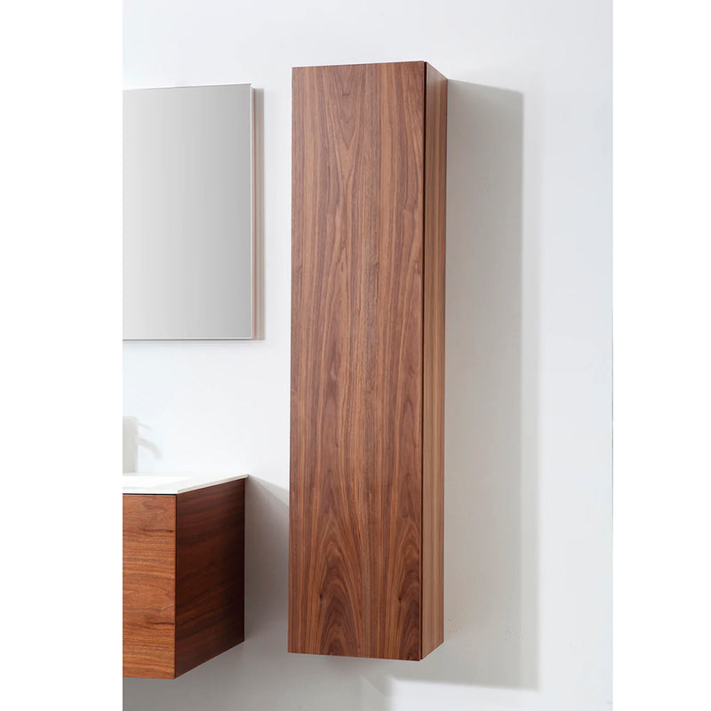 Figure Rectangularr Auxiliary Column - Wall Mount - 13" Wood/Walnut