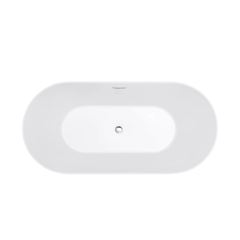 Broadway Bathtub - Free Standing - 59" Acrylic/Gloss White