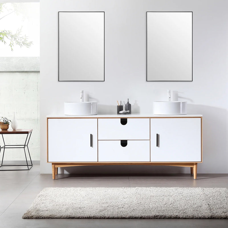 Boffi Vanity Mirror - Wall Mount - 24" Glass/Steel/Matt Black