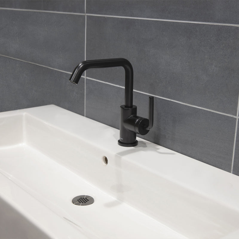 Cigno Bathroom Faucet - Widespread - 10" Brass/Polished Nickel