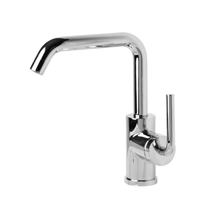 Cigno Bathroom Faucet - Widespread - 10" Brass/Polished Chrome