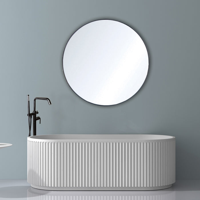 Brio Soaking Bathtub - Free Standing - 67" Solid Surface/Matt White