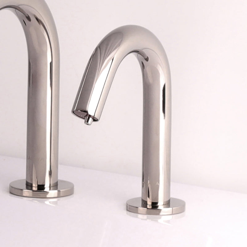 Zoom Electronic Touch Soap Dispenser - Built-In - 6" Brass/Brushed Nickel