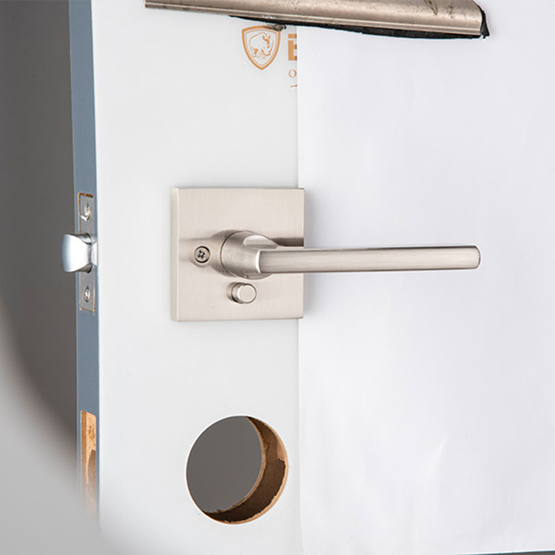 Princeton Privacy Door Leverset - Single Hole - 4" Zinc/Matt Black