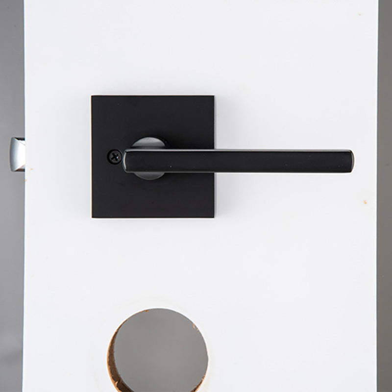 Princeton Passage Door Leverset - Single Hole - 4" Zinc/Brushed Nickel