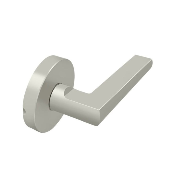 Princeton Round Half Dummy Door Leverset - Door Mount - 6" Zinc/Brushed Nickel