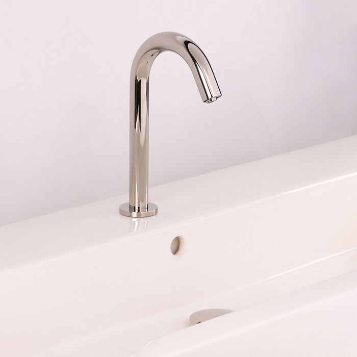 Zoom Complete Electronic Bathroom Faucet - Single Hole - 10" Brass/Polished Nickel