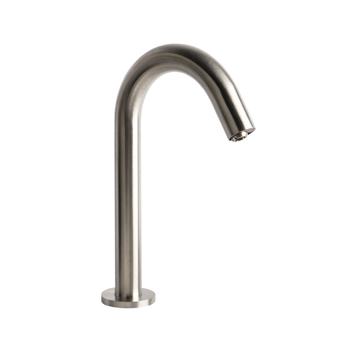 Zoom Complete Electronic Bathroom Faucet - Single Hole - 10" Brass/Brushed Stainless Steel