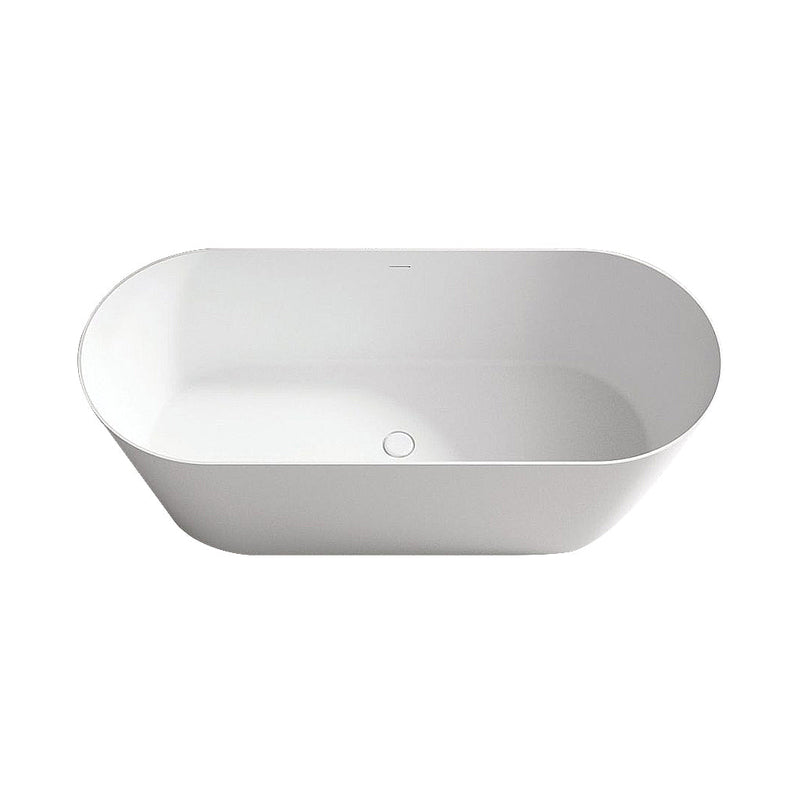 Salerno Bathtub - Free Standing - 66" Solid Surface/Matt White