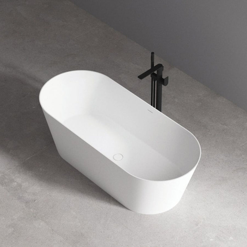 Salerno Bathtub - Free Standing - 66" Solid Surface/Matt White