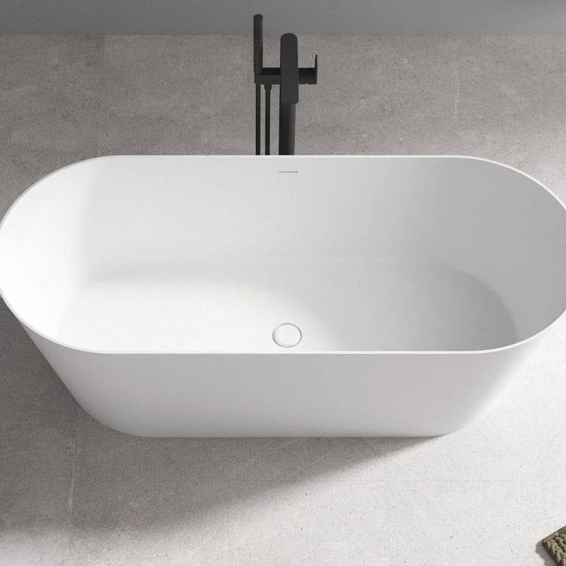 Salerno Bathtub - Free Standing - 66" Solid Surface/Matt White