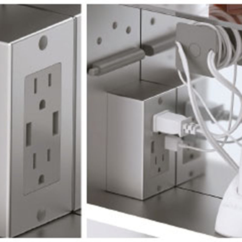 The Illusion 1 Door Left Hinged Lighted Medicine Cabinet - Recessed Mount - 20W x 30H" Glass/Brushed Nickel