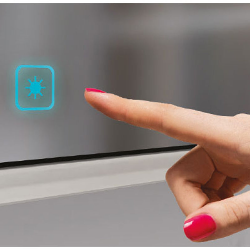 The Illusion 1 Door Left Hinged Lighted Medicine Cabinet - Recessed Mount - 24W x 36H" Glass/Satin Brass