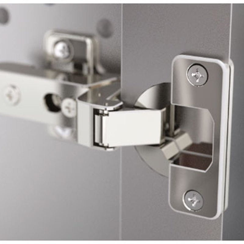 The Illusion 2 Doors Lighted Medicine Cabinet - Recessed Mount - 36W x 36H" Glass/Brushed Nickel