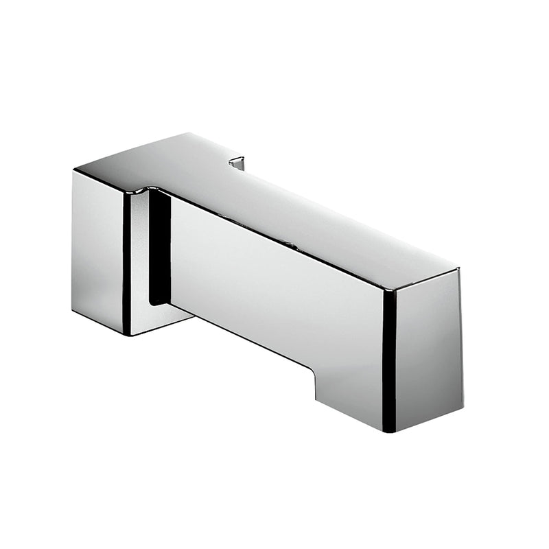 90 Degree Tub Spout - Wall Mount - 8" Brass/Polished Chrome