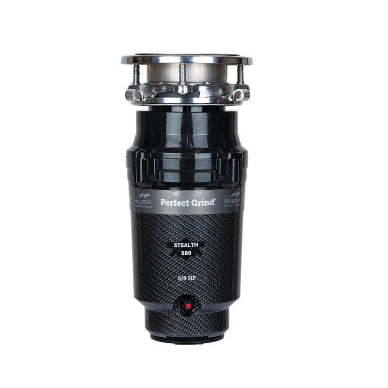 Perfect Grind Stealth 580 5/8 Hp Waste Disposer - Bolt Mount - 6" Stainless Steel/Black