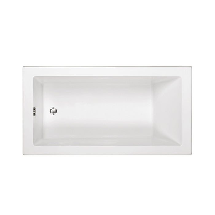 Andrea 15 Rectangular Soaker Bathtub - Drop-In - 60" Dolomatte/White