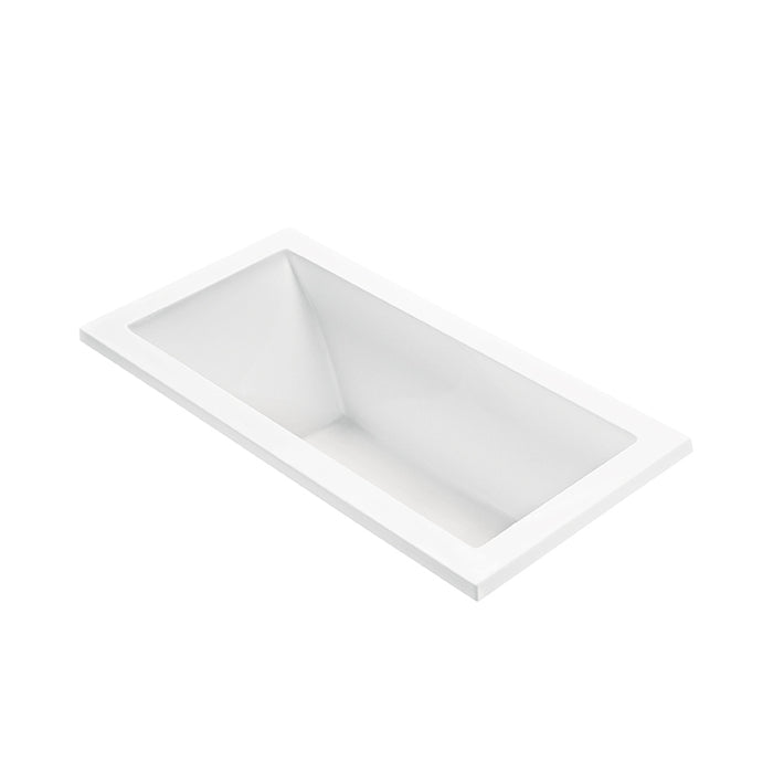 Andrea 15 Rectangular Soaker Bathtub - Drop-In - 60" Dolomatte/White