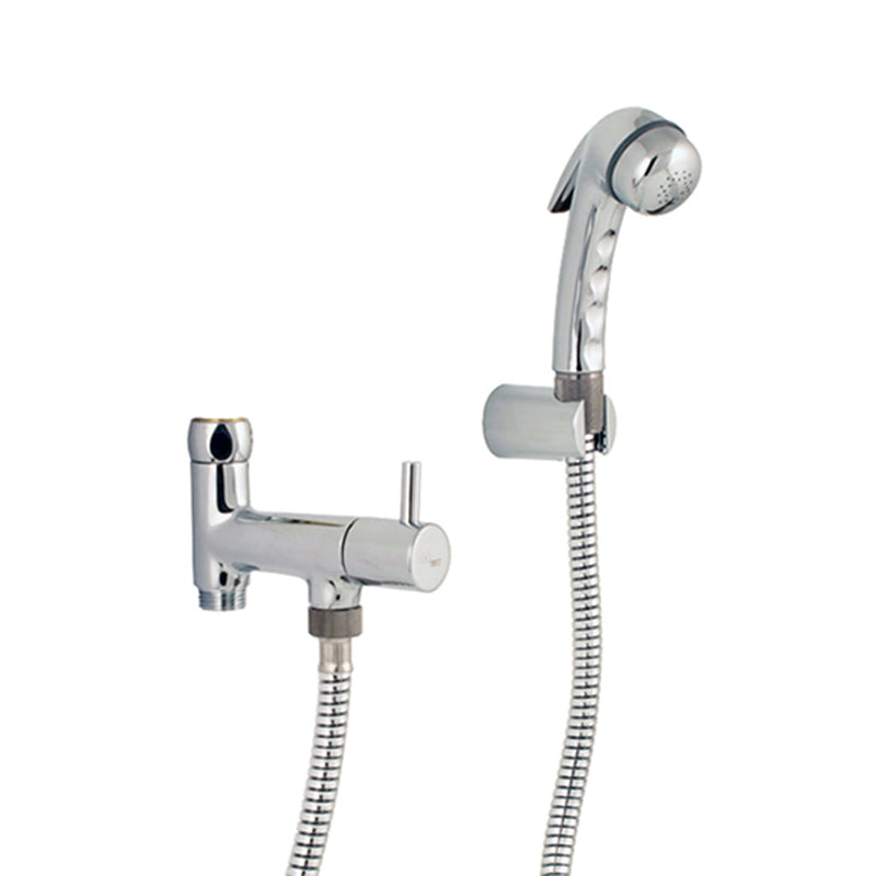 Minima Bidet Shower - Toilet Mount - 5" Brass/Polished Chrome