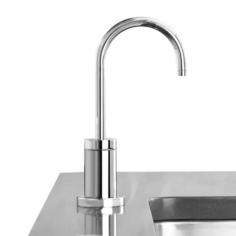 East Linear Cold Water Dispenser Kitchen Faucet - Single Hole - 10" Brass/Polished Chrome