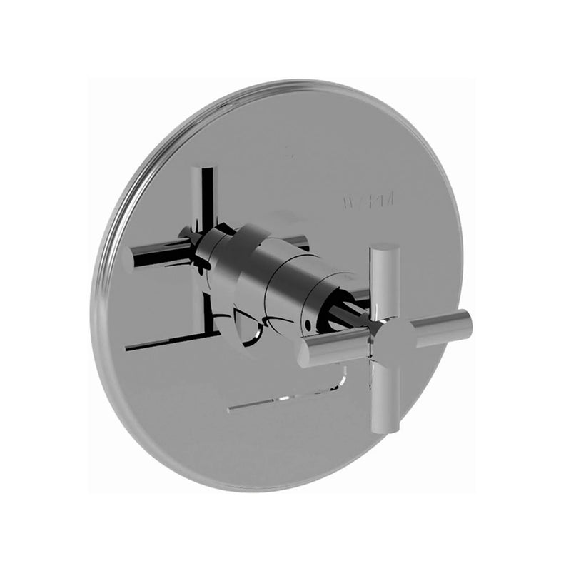 East Linear 1 Way Pressure Balance Shower Mixer - Wall Mount - 7" Brass/Stainless Steel