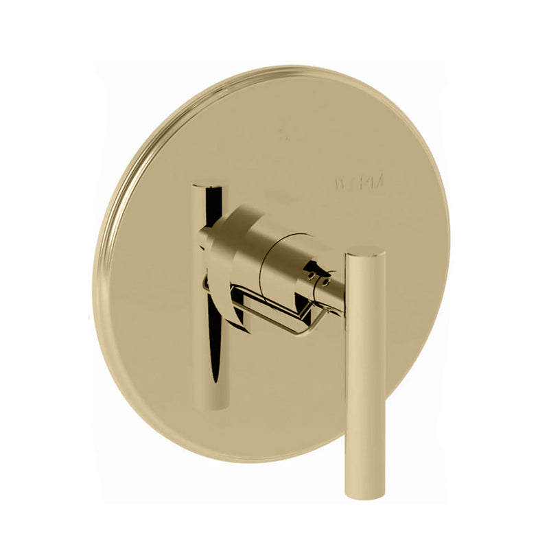 East Linear 1 Way Pressure Balance Shower Mixer - Wall Mount - 7" Brass/Satin Brass