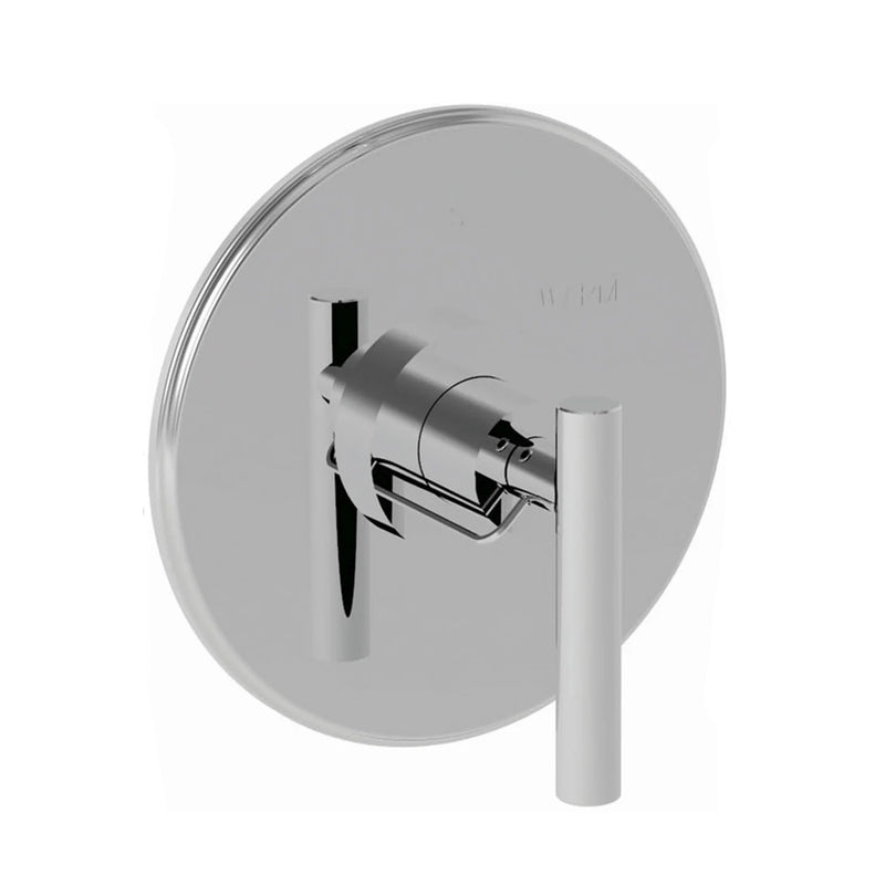 East Linear 1 Way Pressure Balance Shower Mixer - Wall Mount - 7" Brass/Polished Chrome