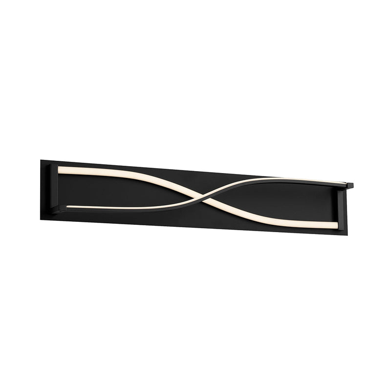 Hyperion Rectangular Led Light Fixture - Wall Mount - 34" Cold Rolled Steel, Acrylic/Black