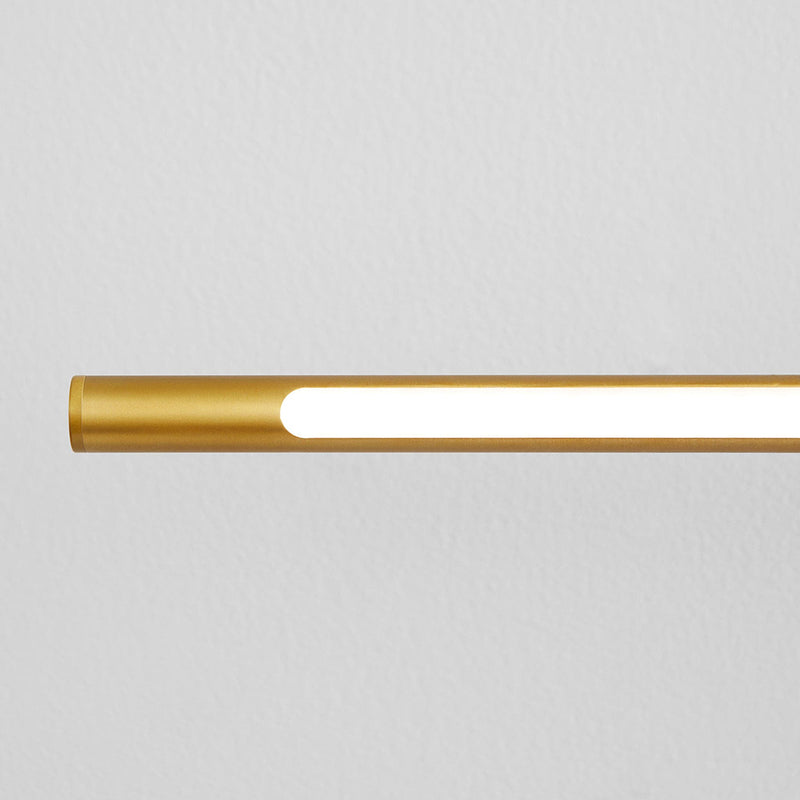 Palillos Round Sconce Led Two Light Fixture - Wall Mount - 15" Aluminum, Steel, Acrylic/Aged Brass