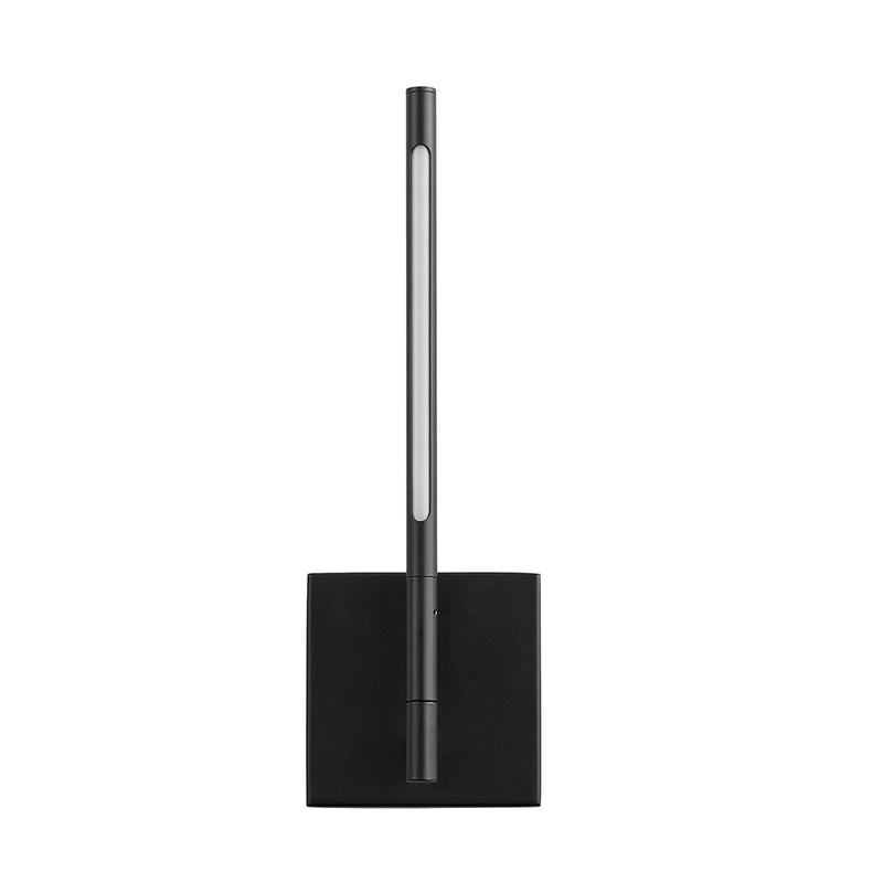 Palillos Round Sconce Led One Light Fixture - Wall Mount - 15" Aluminum, Steel, Acrylic/Black