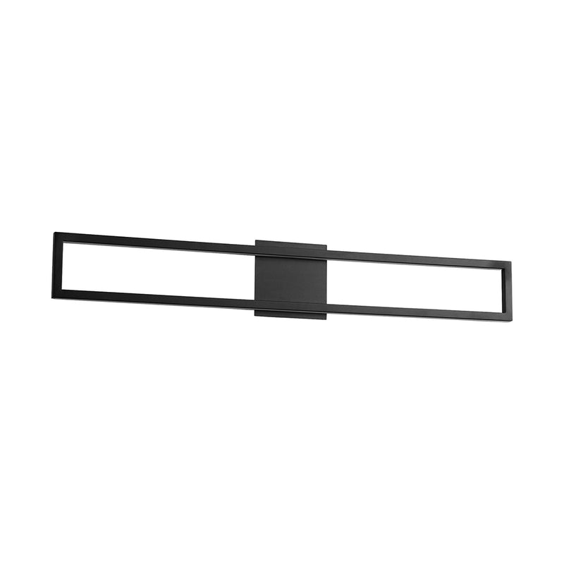 Xanni Rectangular Led Light Fixture - Wall Mount - 36" Cold Rolled Steel, Acrylic/Black