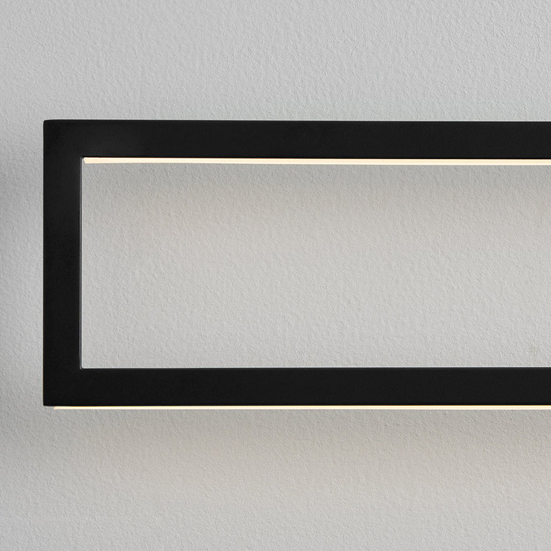 Xanni Rectangular Led Light Fixture - Wall Mount - 36" Cold Rolled Steel, Acrylic/Black