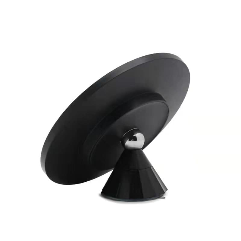 Solo Round Magnifying 5X Led Make-Up Mirror - Free Standing - 7" Aluminum/Glass/Black