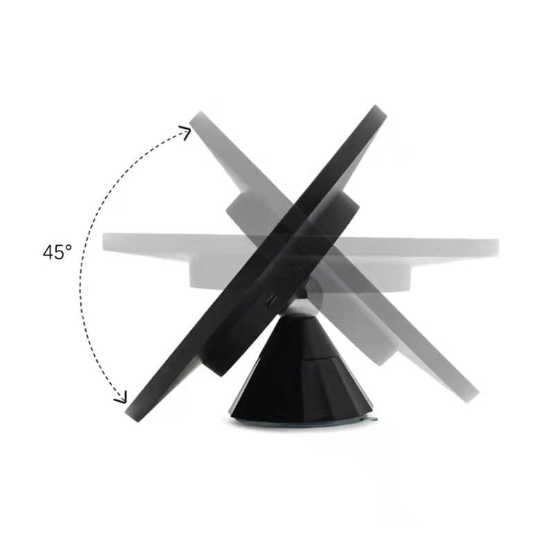 Solo Round Magnifying 5X Led Make-Up Mirror - Free Standing - 7" Aluminum/Glass/Black