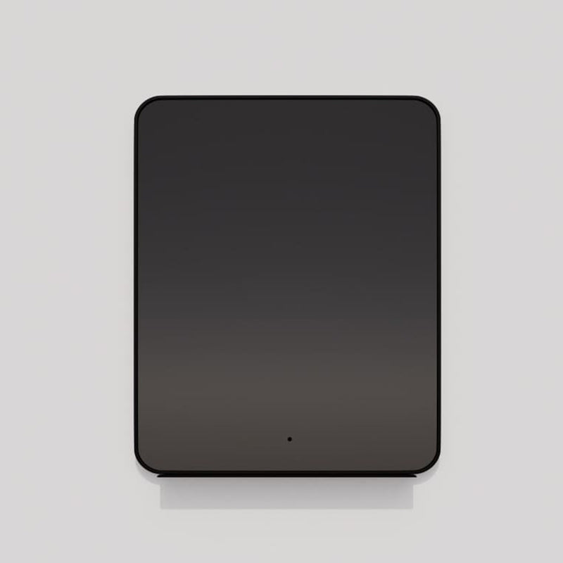 Avior Rectangular Lighted Led Vanity Mirror - Wall Mount - 24W x 36H" Aluminum/Glass/Black