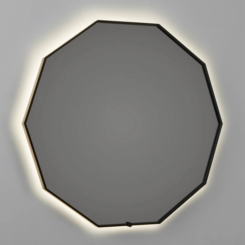 Deca Lighted Led Vanity Mirror - Wall Mount - 30" Aluminum/Glass/Black