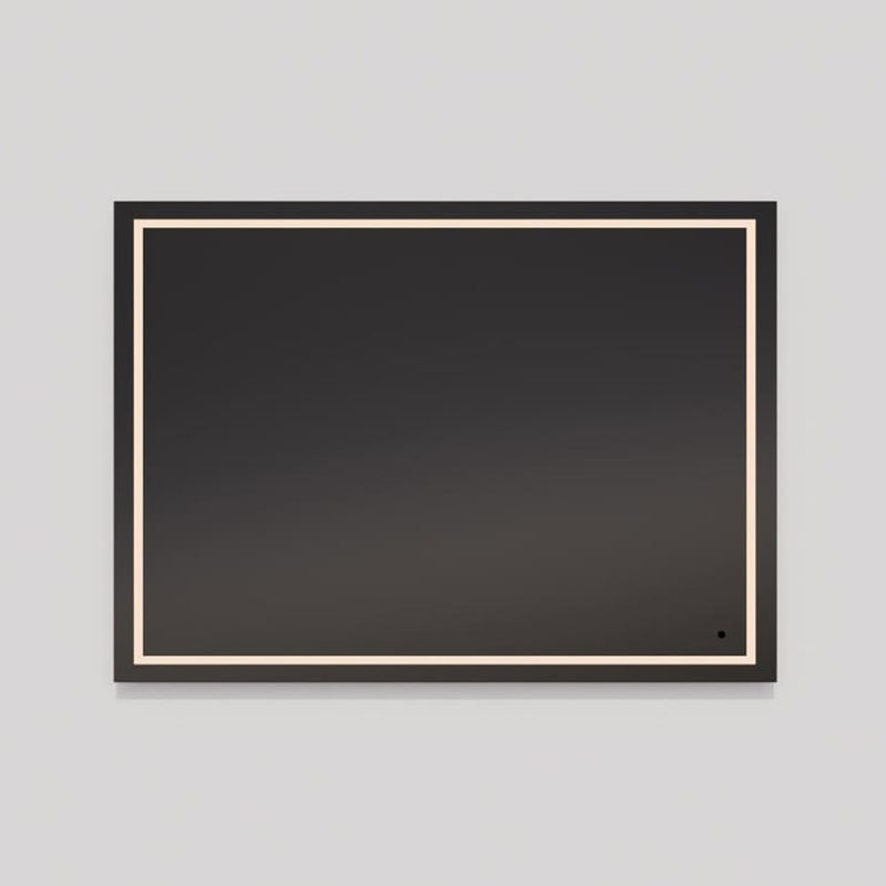 Track Rectangular Lighted Led Vanity Mirror - Wall Mount - 60W x 42H" Glass/Glass