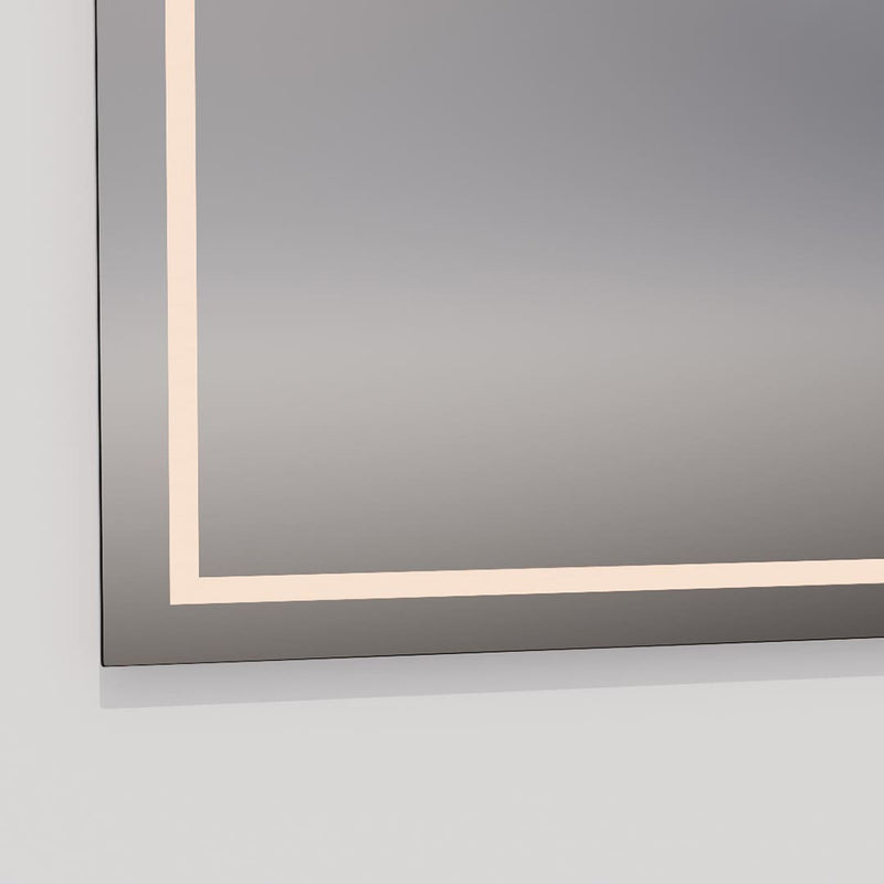 Track Rectangular Lighted Led Vanity Mirror - Wall Mount - 60W x 42H" Glass/Glass